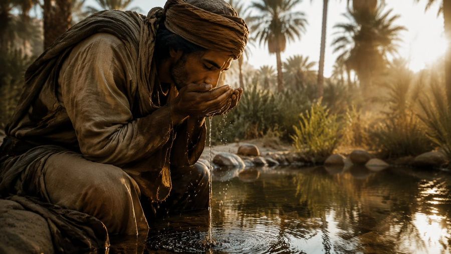 Desert Oasis Traveler — GPT Image 2 image prompt example