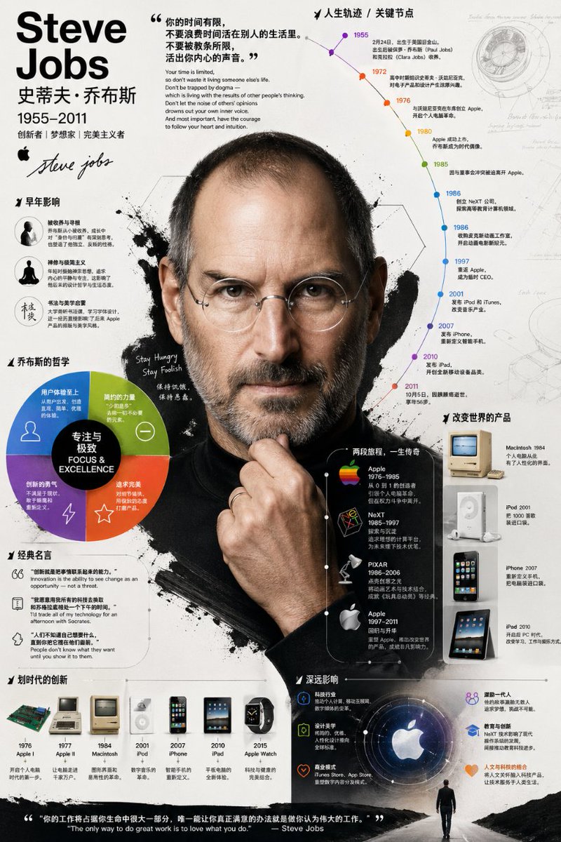 Detailed Biographical Infographic Poster — GPT Image 2 image prompt example