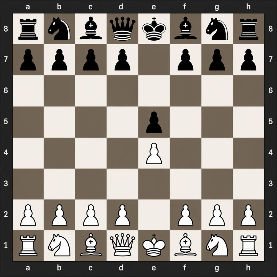 Digital Chessboard E4 E5 — GPT Image 2 image prompt example