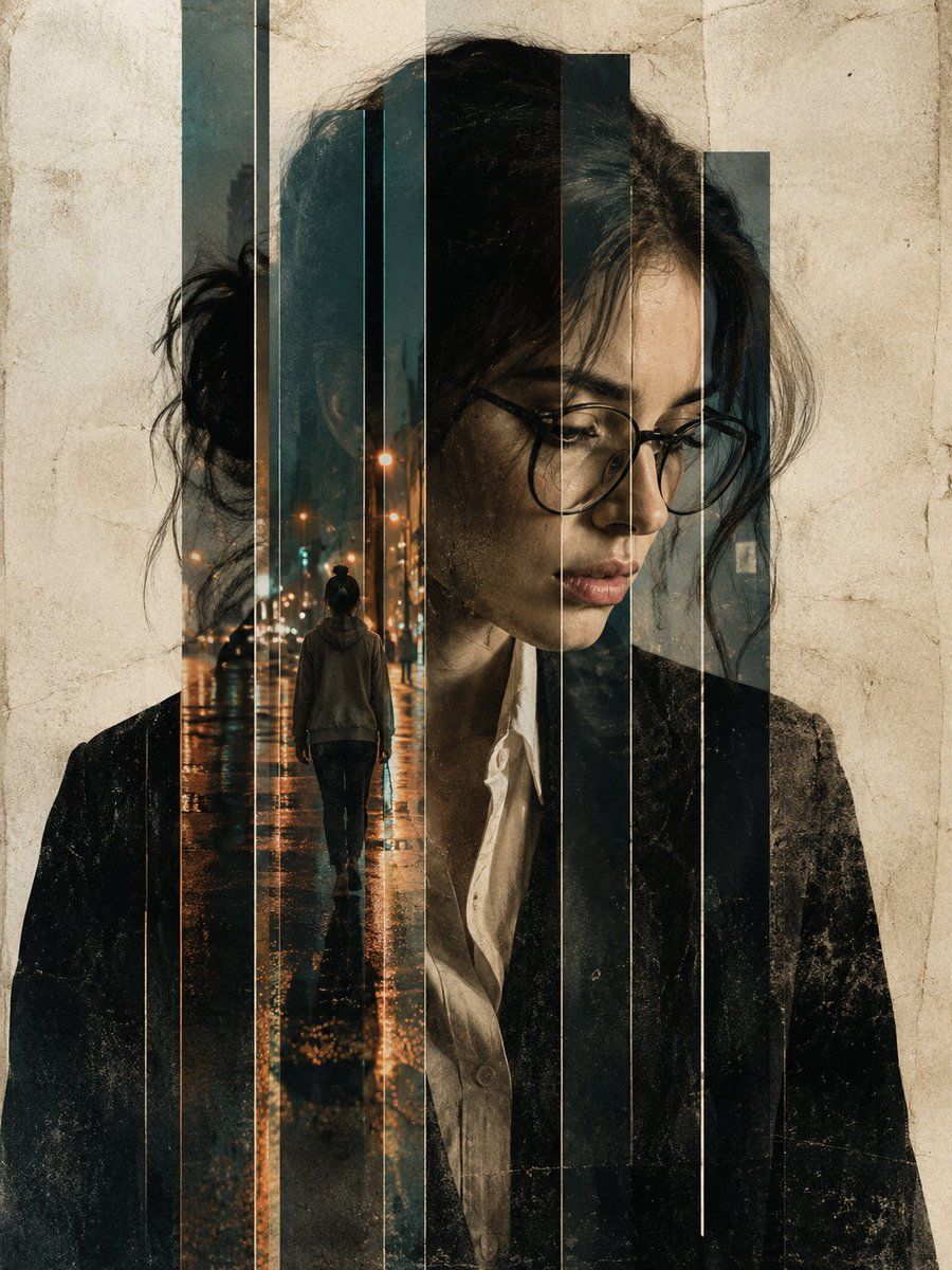 Double Exposure Editorial Portrait — GPT Image 2 image prompt example