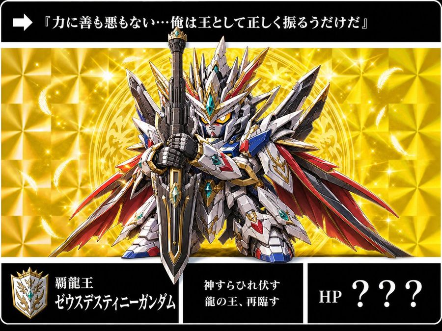 Dragon King Gundam Card — GPT Image 2 image prompt example