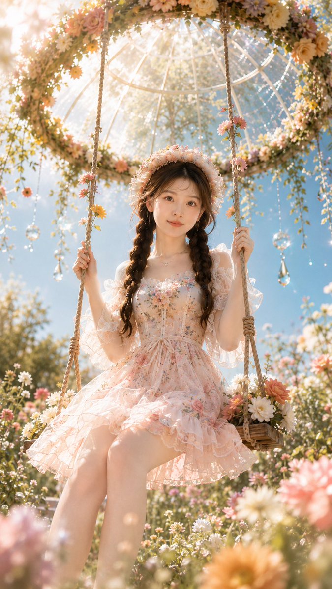 Dreamy Garden Princess Portrait — GPT Image 2 image prompt example