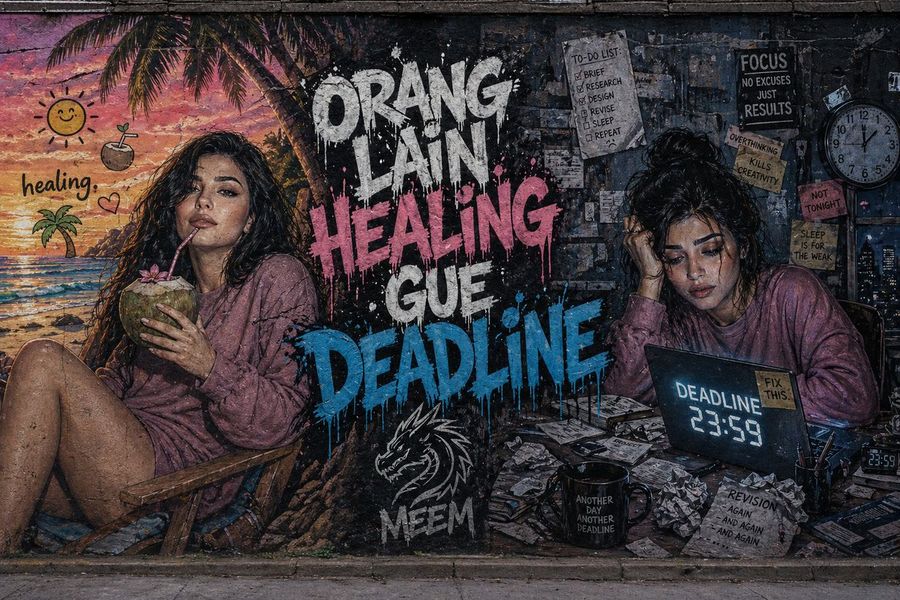 Dual Concept Street Art Mural — GPT Image 2 image prompt example