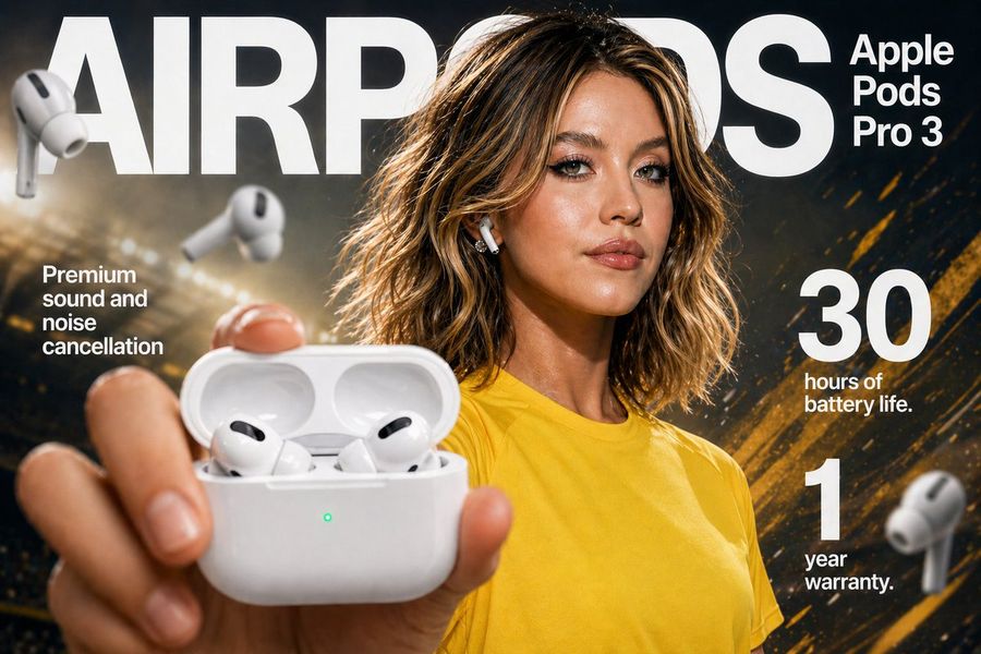 Earbuds E Commerce Infographic — GPT Image 2 image prompt example