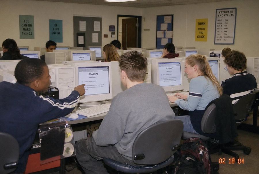 Early 2000s Computer Lab Chatgpt — GPT Image 2 image prompt example