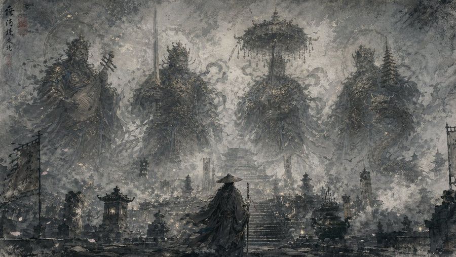 Eastern Ink Fantasy Illustration — GPT Image 2 image prompt example
