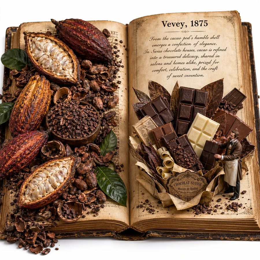 Edible History Pop Up Chocolate Book — GPT Image 2 image prompt example