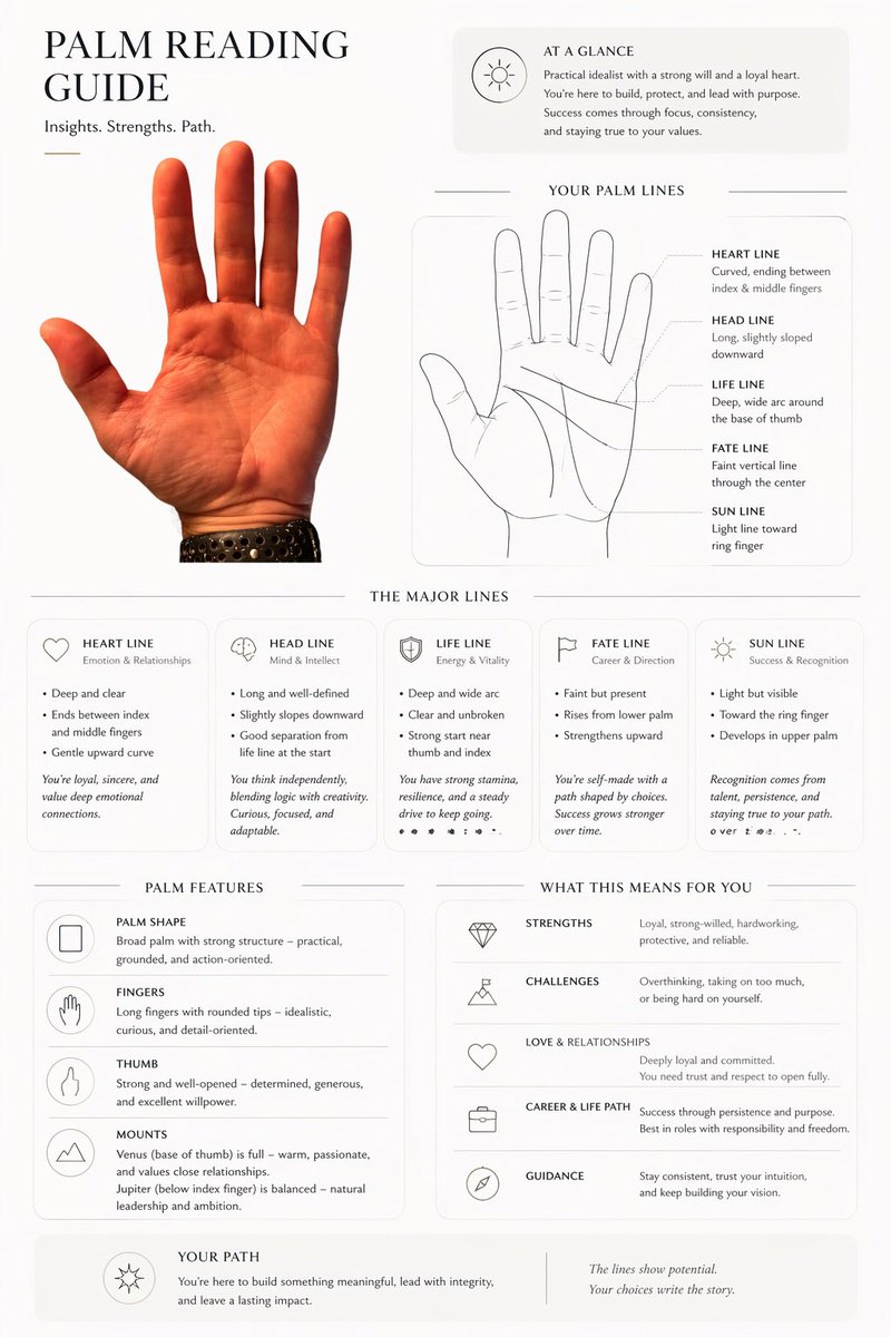 Editorial Palm Reading Infographic — GPT Image 2 image prompt example