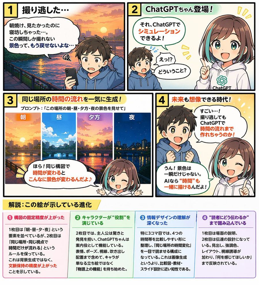 Educational 4 Panel Manga With Infographic — GPT Image 2 image prompt example