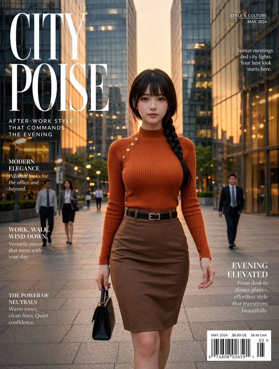 Elegant City Fashion Magazine Cover — GPT Image 2 image prompt example