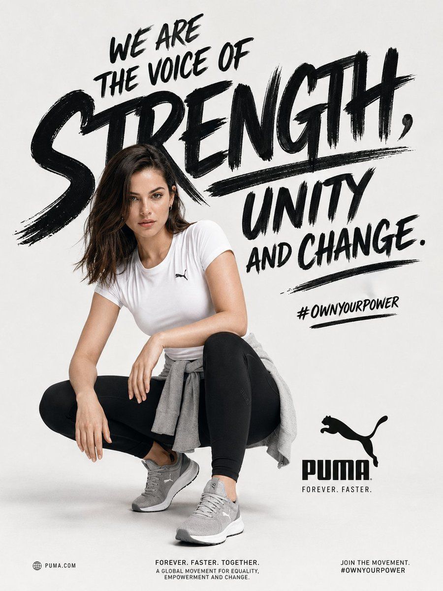 Empowerment Sports Campaign Poster — GPT Image 2 image prompt example