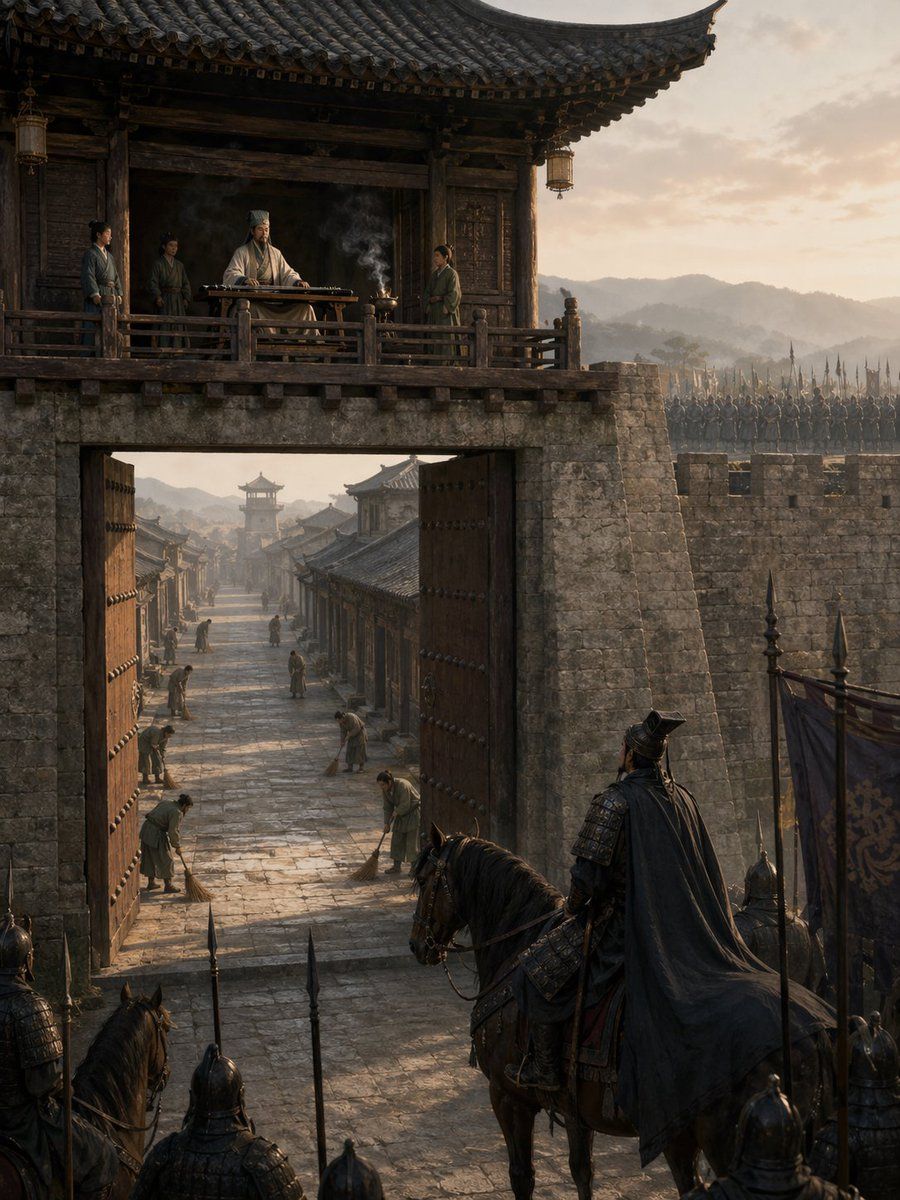 Empty Fort Strategy Zhuge Liang — GPT Image 2 image prompt example