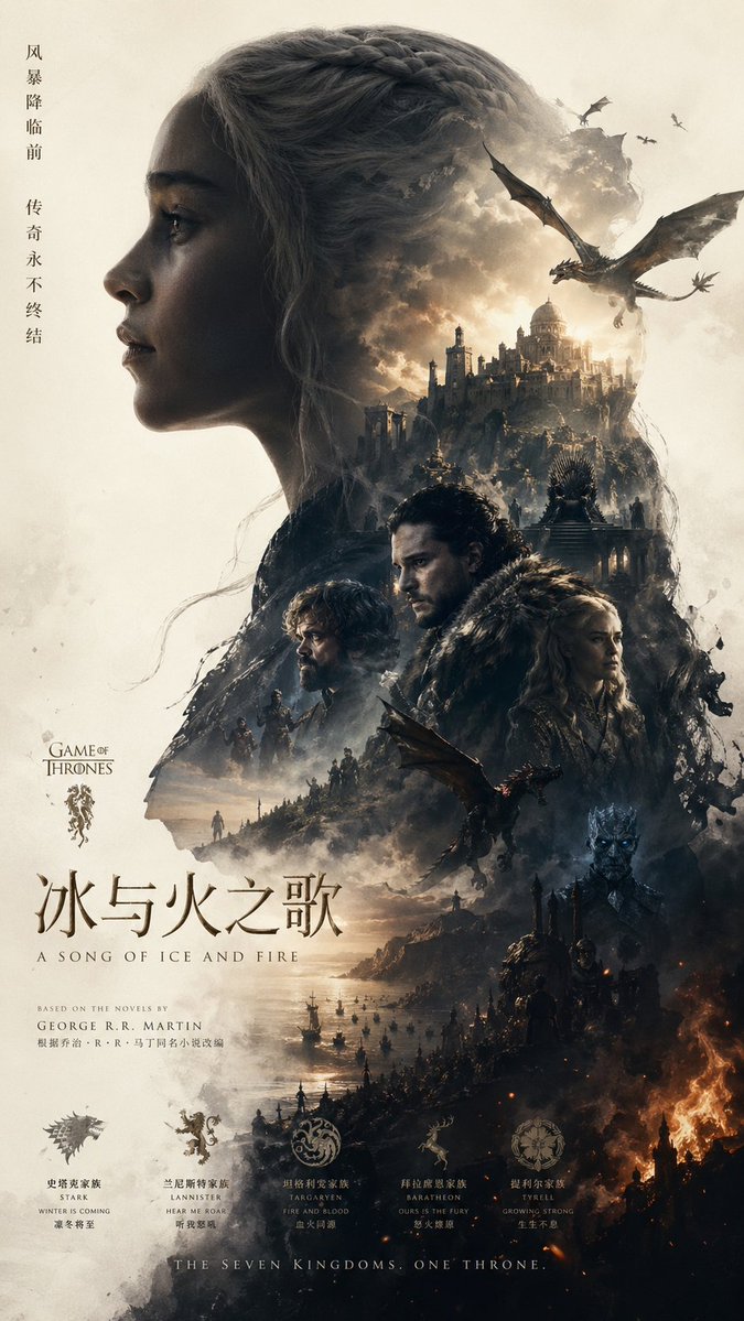 Epic Fantasy Double Exposure Poster — GPT Image 2 image prompt example