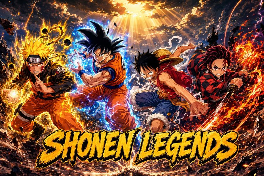 Epic Shonen Crossover Poster — GPT Image 2 image prompt example
