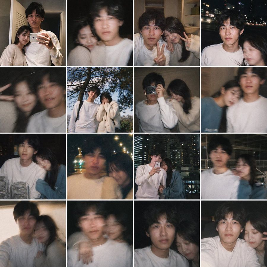 Fake Couple Photo Dump Collage — GPT Image 2 image prompt example