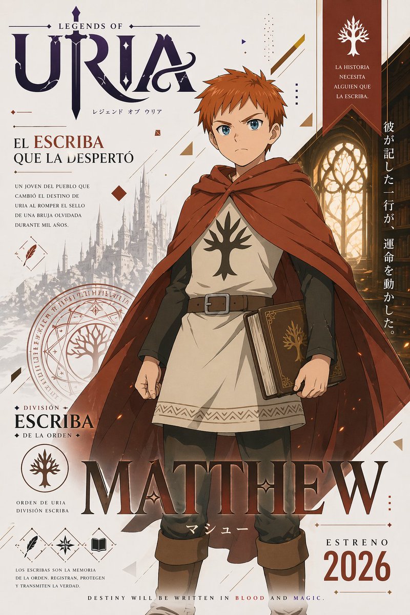 Fantasy Anime Character Poster — GPT Image 2 image prompt example
