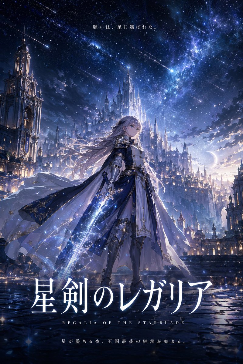 Fantasy Anime Knight Movie Poster — GPT Image 2 image prompt example