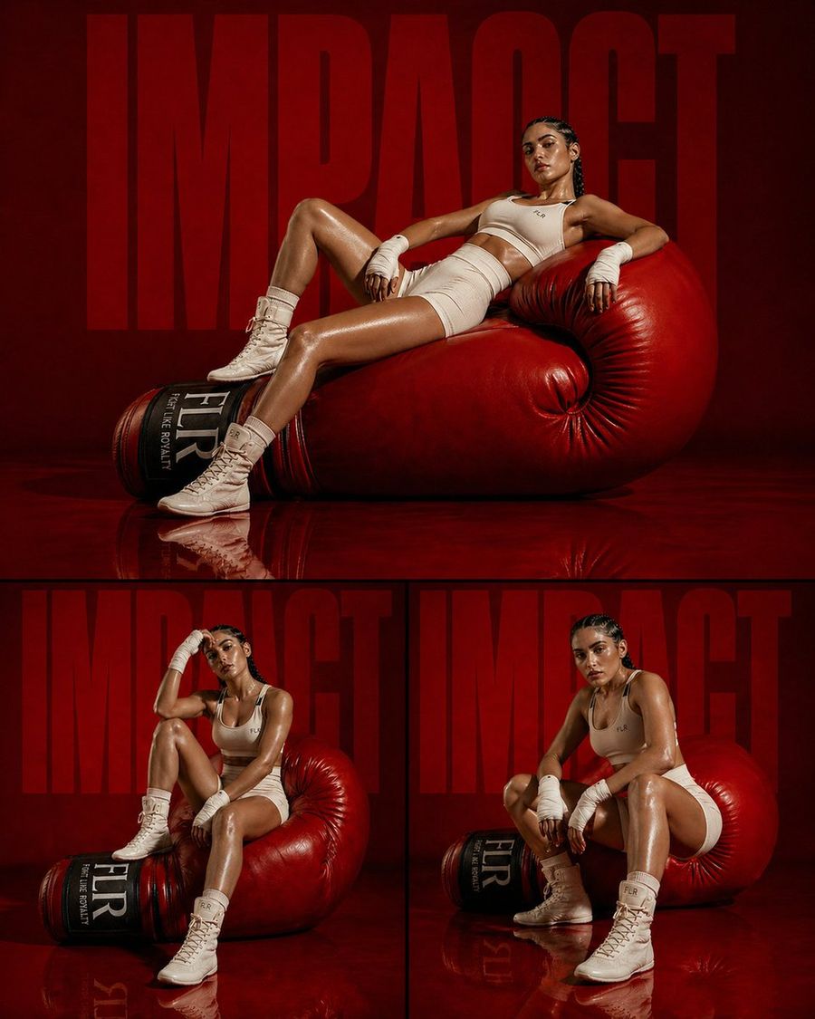 Fashion Editorial Athletic Triptych — GPT Image 2 image prompt example