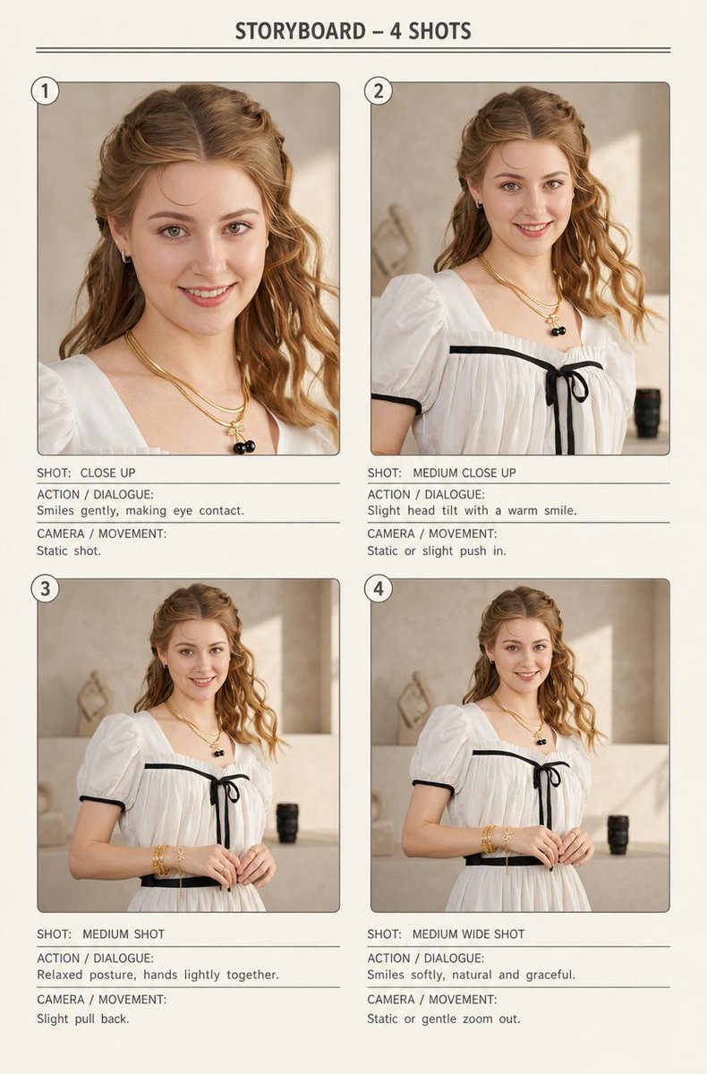 Fashion Storyboard Sheet — GPT Image 2 image prompt example