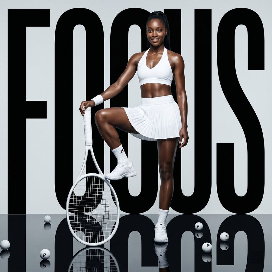 Fashion Tennis Focus Poster — GPT Image 2 image prompt example