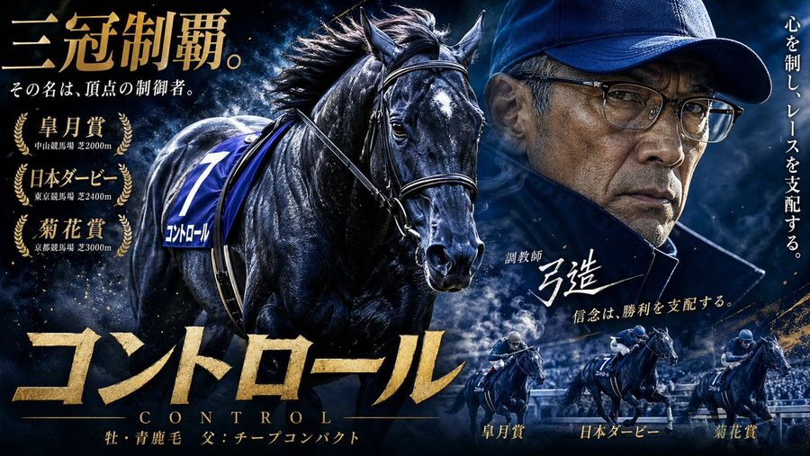 Fictional Triple Crown Horse Poster — GPT Image 2 image prompt example