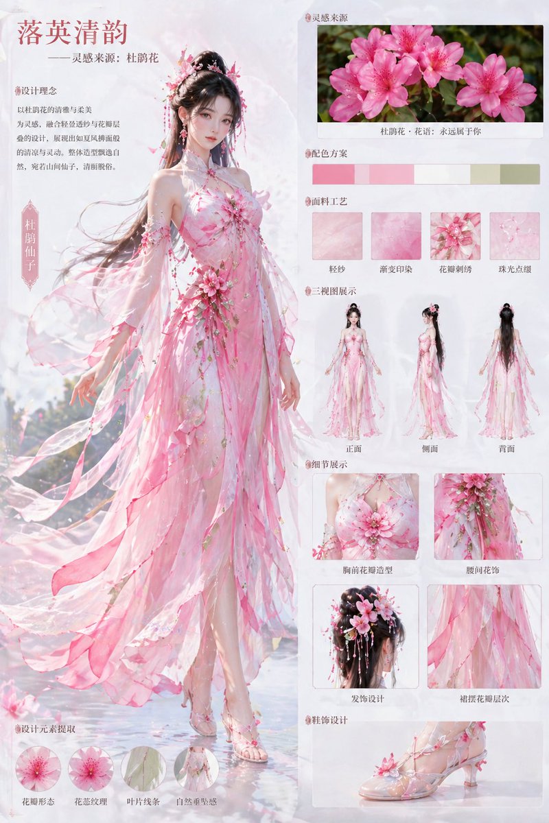 Floral Inspired Elegant Fashion — GPT Image 2 image prompt example