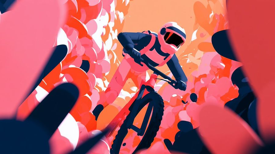 Floral Mountain Biker — GPT Image 2 image prompt example