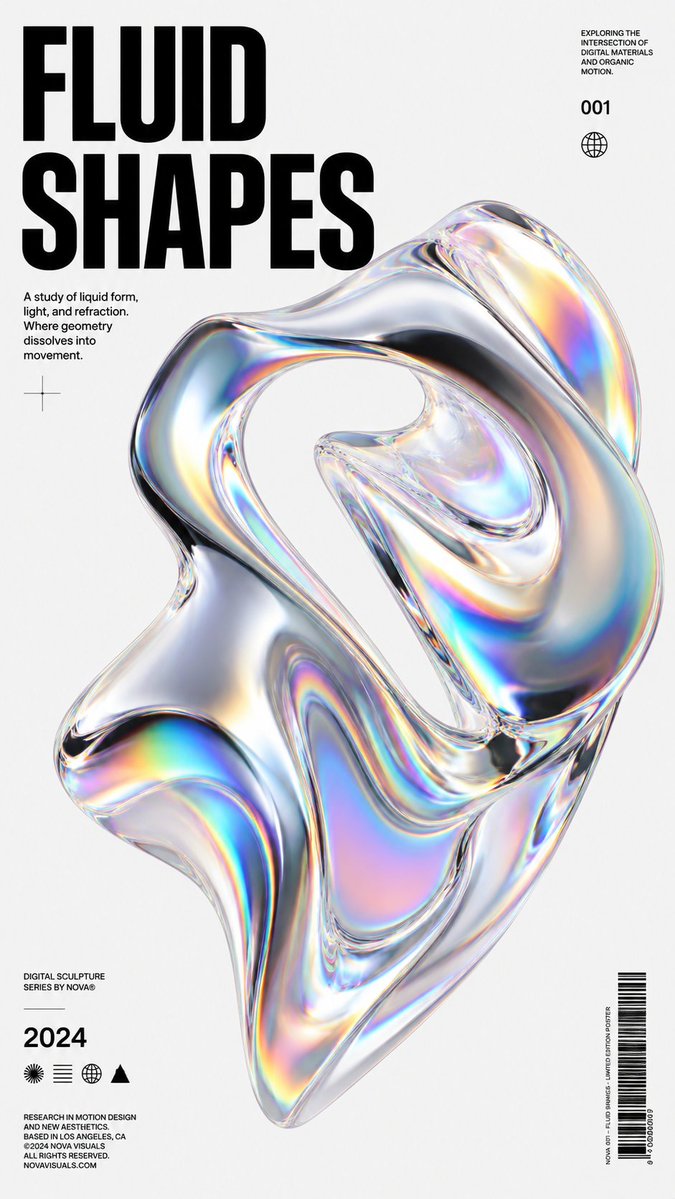Fluid Shapes 3d Poster — GPT Image 2 image prompt example