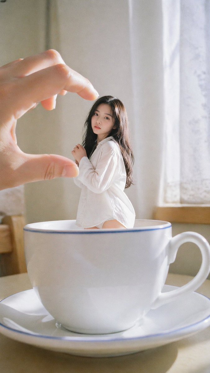 Forced Perspective Idol Portrait — GPT Image 2 image prompt example