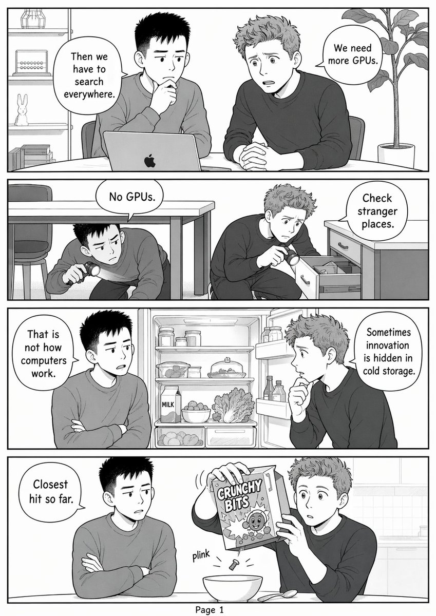 Funny Gpu Search Comic Page — GPT Image 2 image prompt example