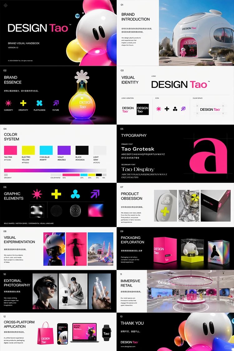 Futuristic Brand Visual Manual — GPT Image 2 image prompt example