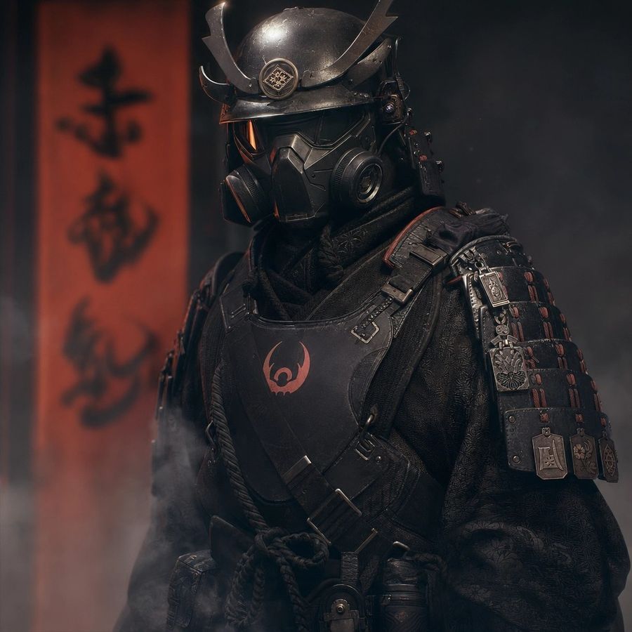 Futuristic Samurai Portrait — GPT Image 2 image prompt example