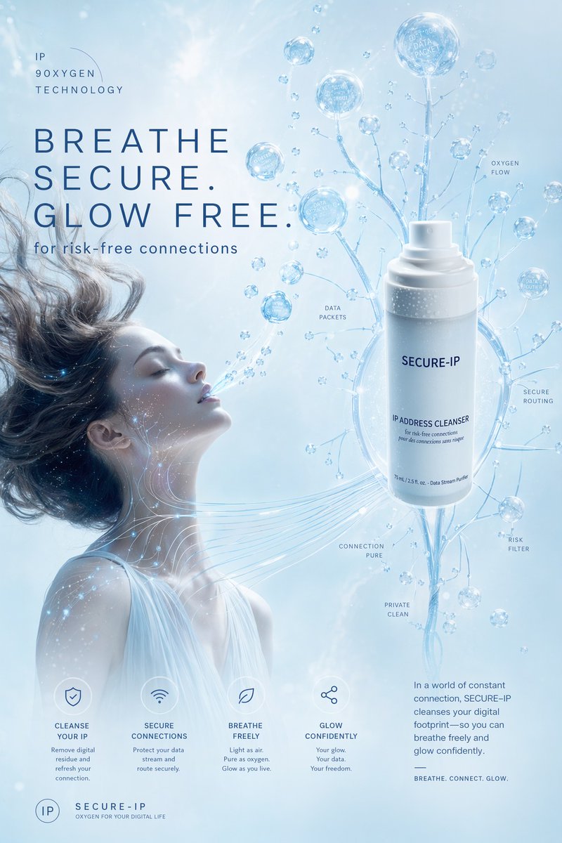 Futuristic Secure Ip Poster — GPT Image 2 image prompt example