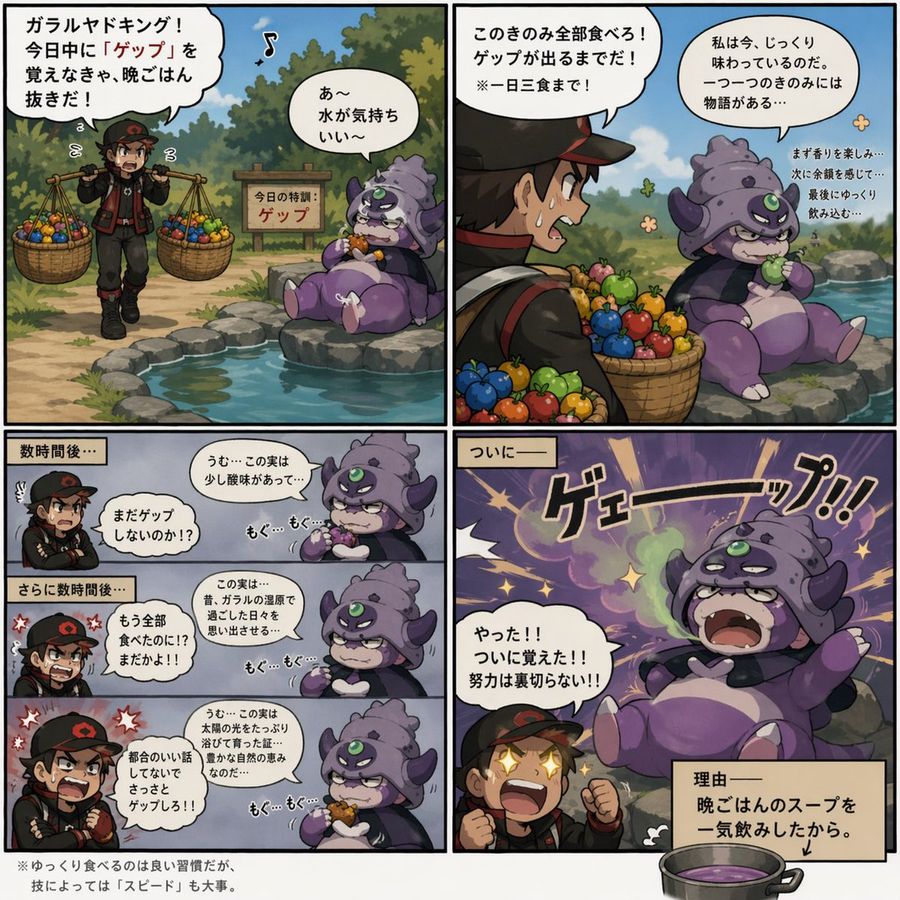 Galarian Slowking Learns Belch — GPT Image 2 image prompt example