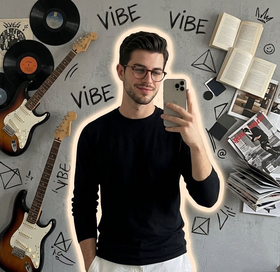 Gen Z Mirror Selfie Collage — GPT Image 2 image prompt example