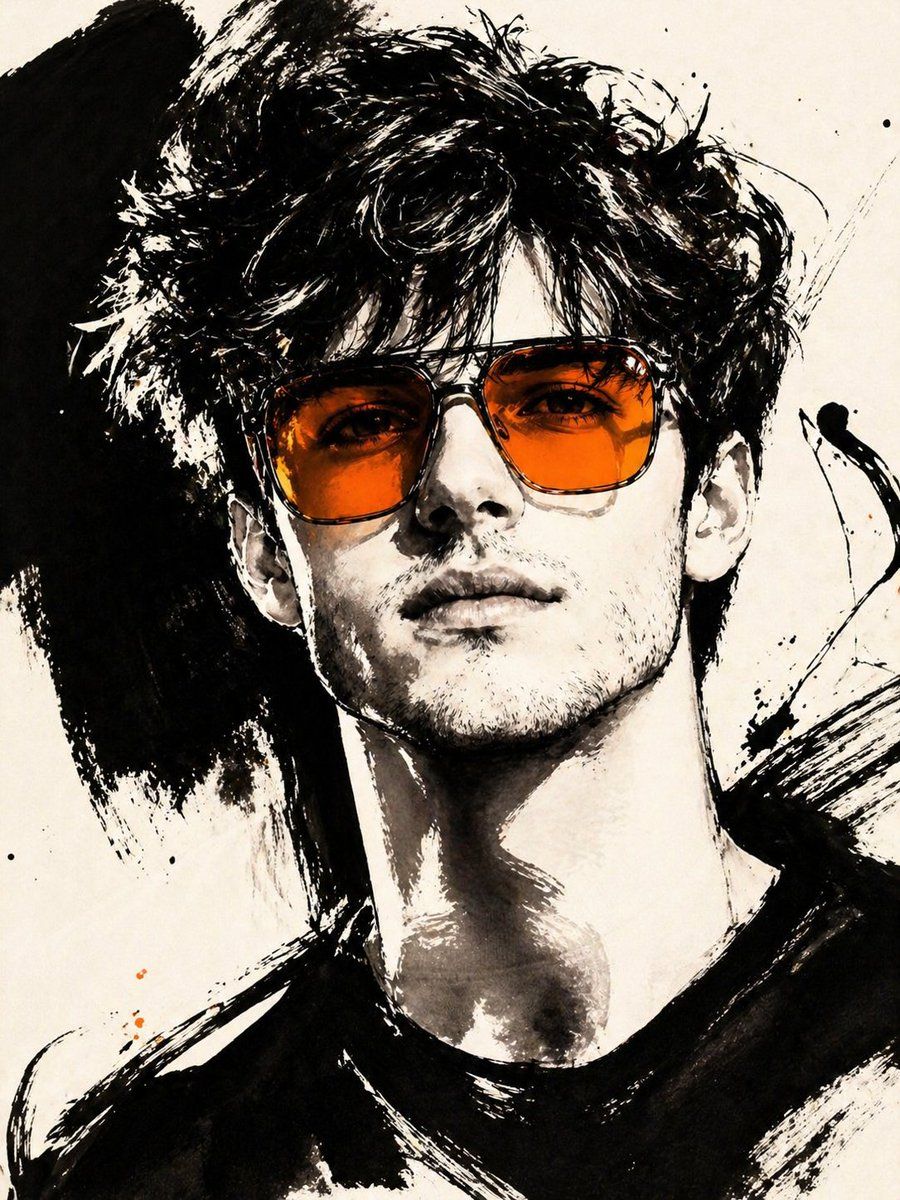 Gestural Ink Fashion Illustration — GPT Image 2 image prompt example