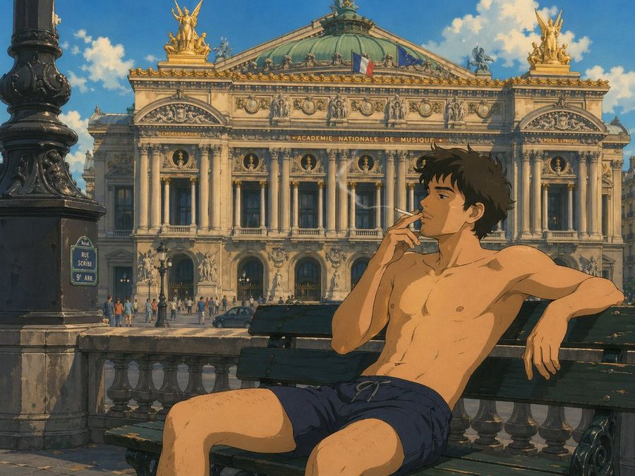 Ghibli Opera Garnier Man — GPT Image 2 image prompt example
