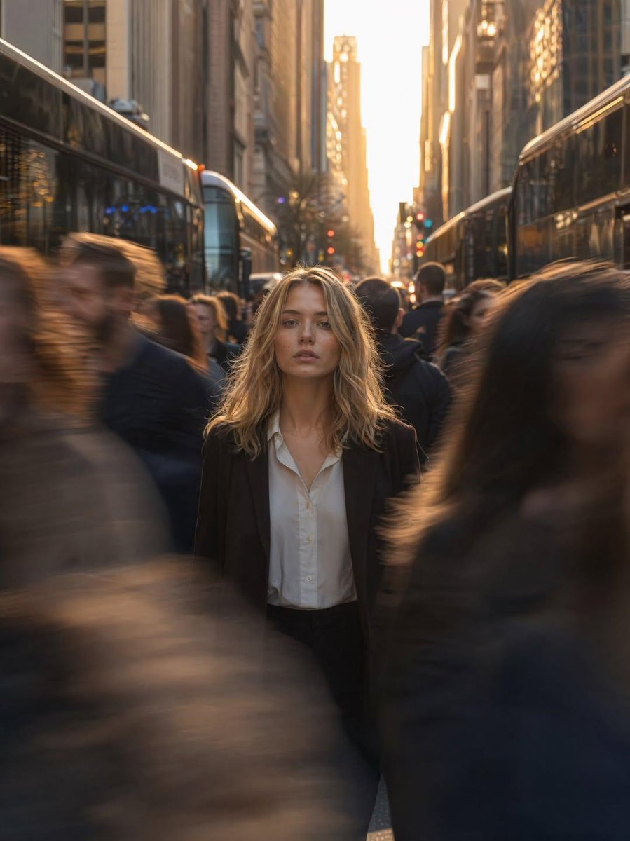 Golden Hour Motion Blur Portrait — GPT Image 2 image prompt example