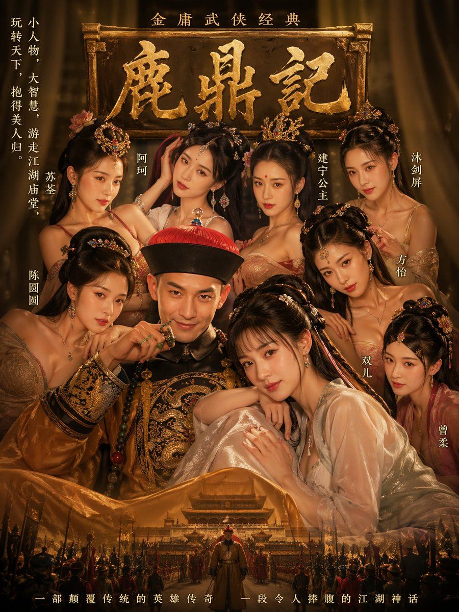 Golden Wuxia Palace Poster — GPT Image 2 image prompt example
