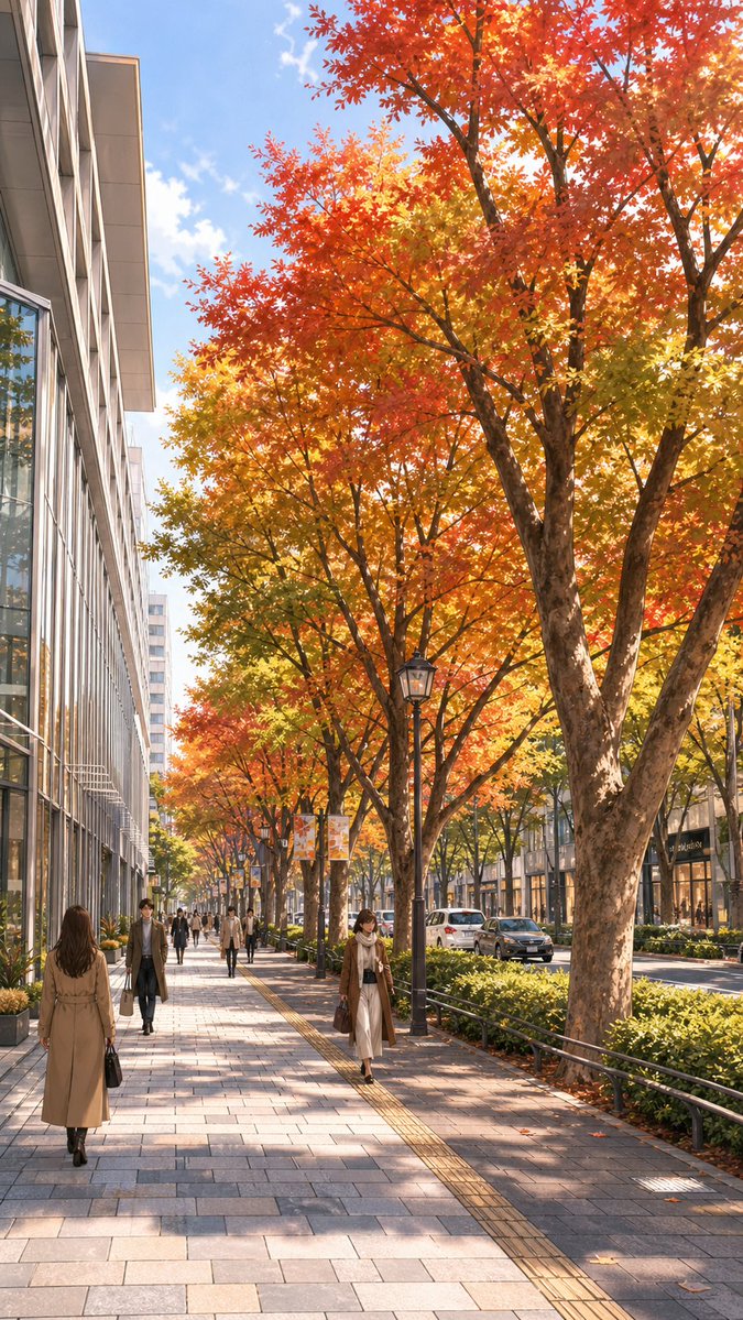 Google Maps Autumn Illustration — GPT Image 2 image prompt example