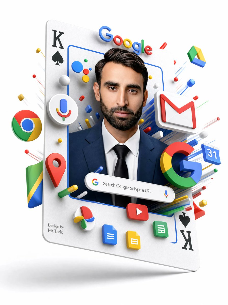 Google Services Portrait Poster — GPT Image 2 image prompt example