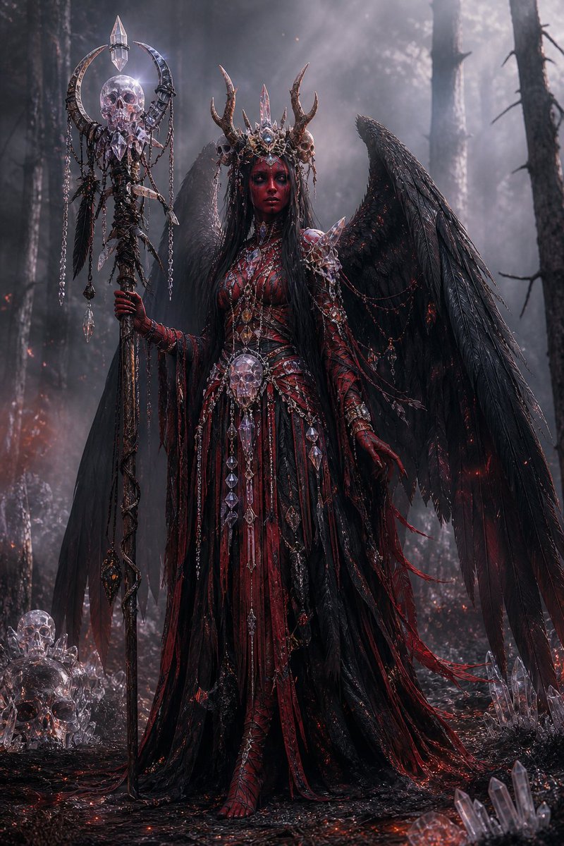 Gothic Fallen Angel Queen — GPT Image 2 image prompt example
