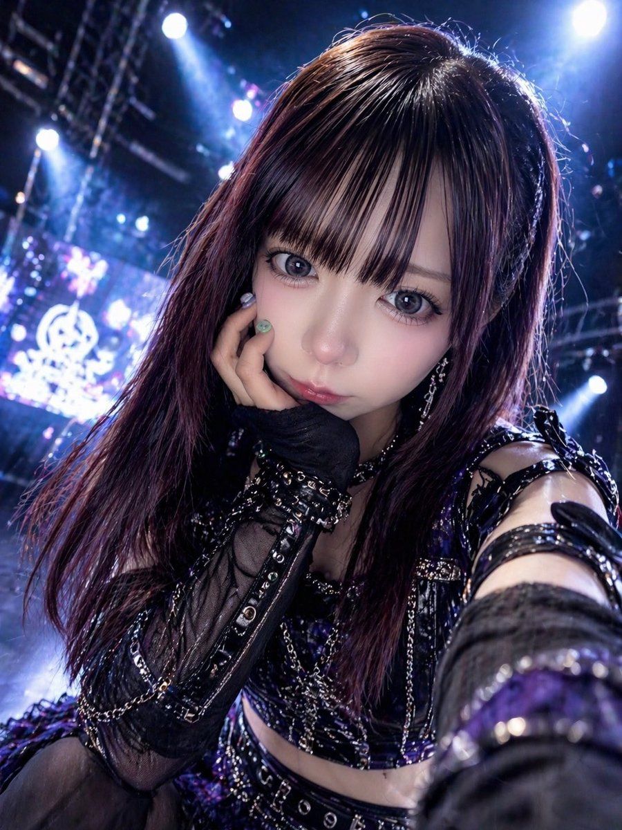 Gothic Idol Concert Selfie — GPT Image 2 image prompt example