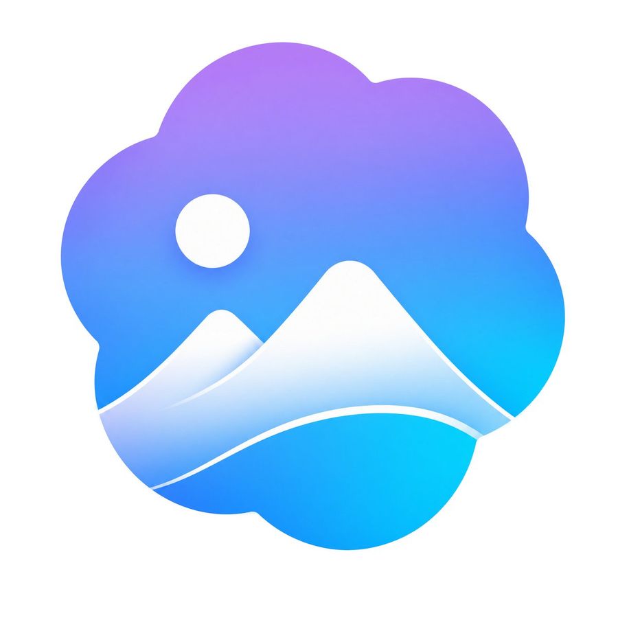 Gradient Mountain App Logo — GPT Image 2 image prompt example