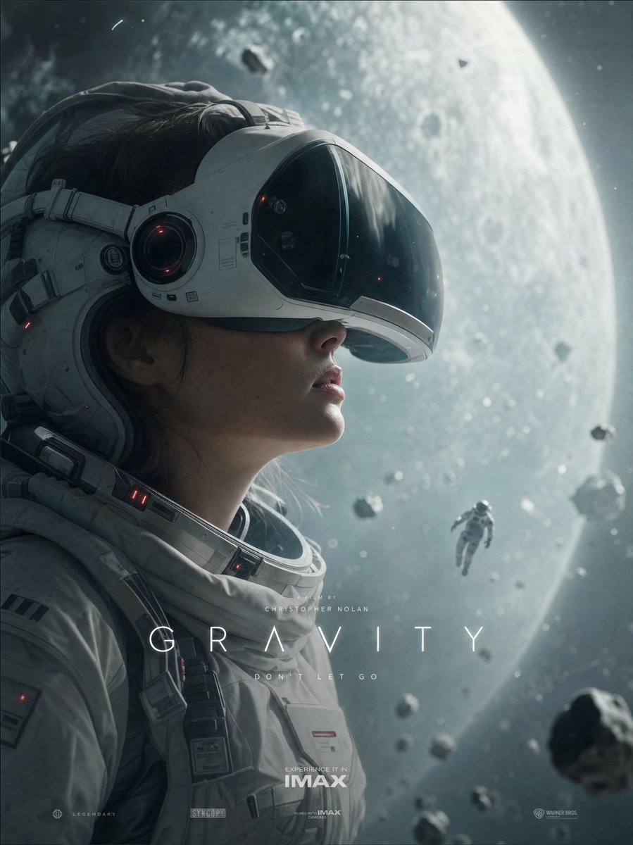 Gravity Space Movie Poster by @rovvmut_ — GPT Image 2 image prompt example