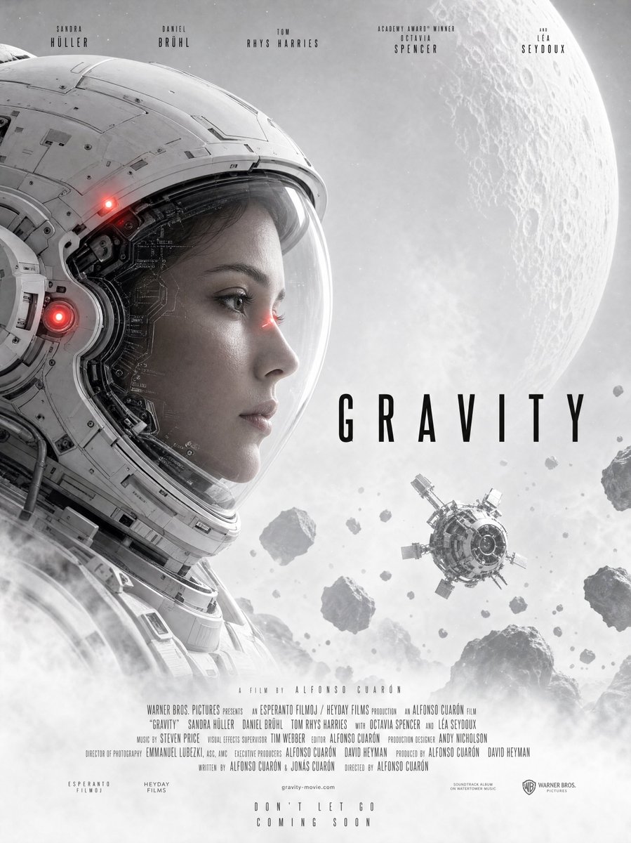Gravity Space Movie Poster — GPT Image 2 image prompt example