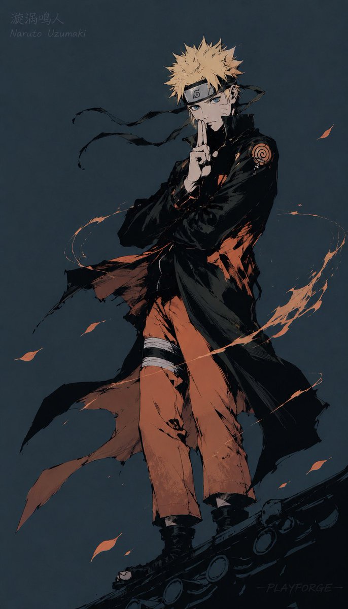 Gritty Naruto Poster — GPT Image 2 image prompt example