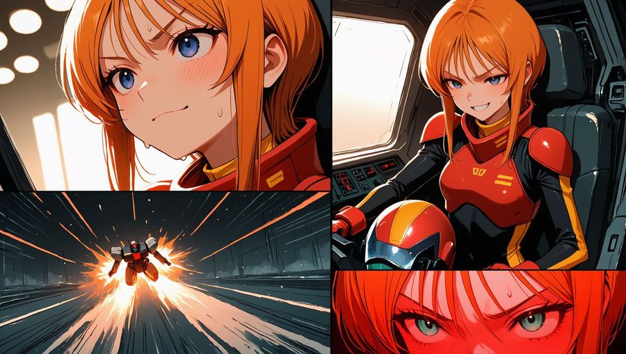 Gundam Pilot Comic Page — GPT Image 2 image prompt example
