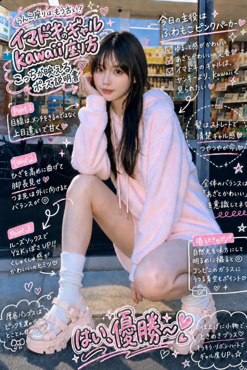 Gyaru Instruction Manual Style — GPT Image 2 image prompt example