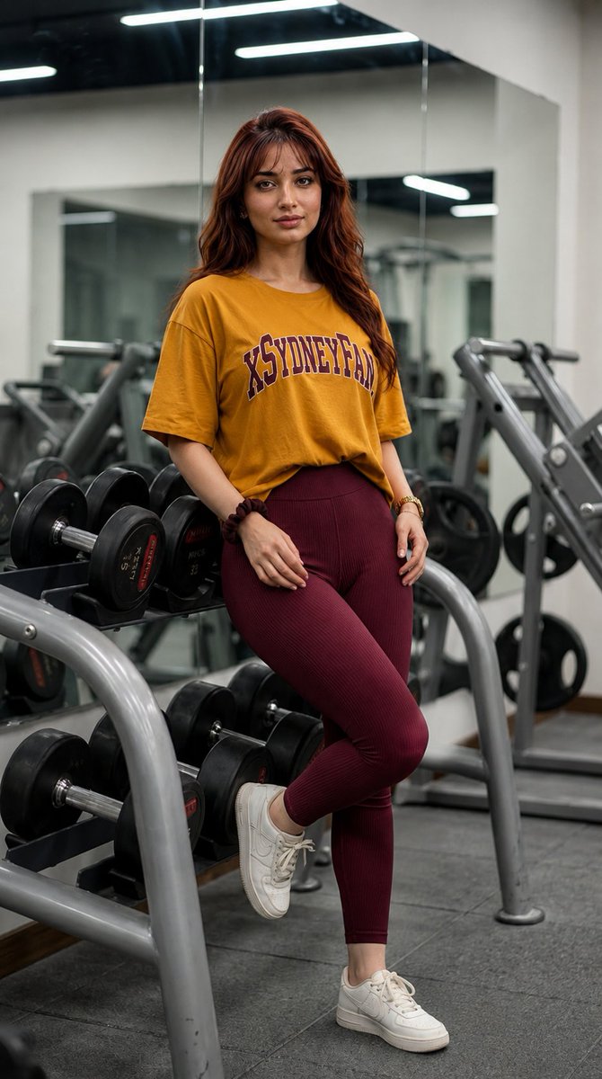Gym Mirror Selfie Portrait — GPT Image 2 image prompt example